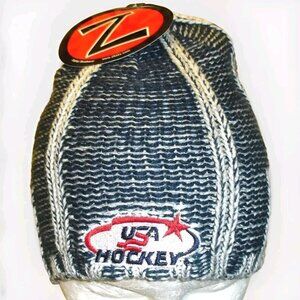 USA Hockey Mens Adult Zephyr Beanie Winter Hat Cap New Nhl Olympics Hockey